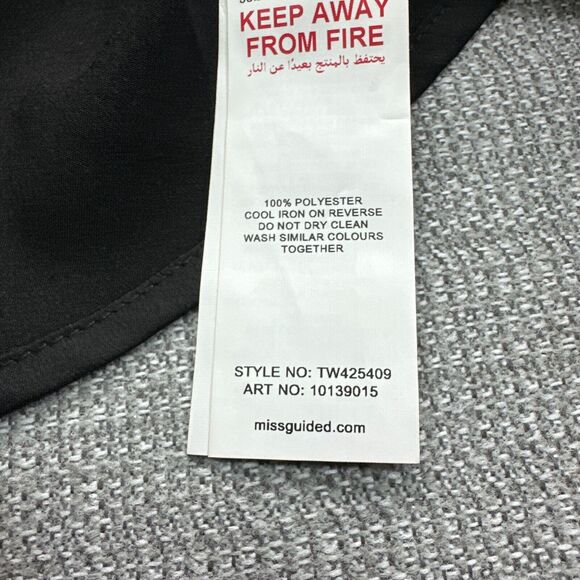 Babydoll Cami Size 4 Black Lace Trim Wrap Satin Whimsigoth Fairy Goth Feminine - Picture 9 of 12